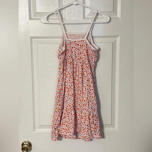 Old Navy Kids Floral Dress - Orange and White - Picture 2 of 6